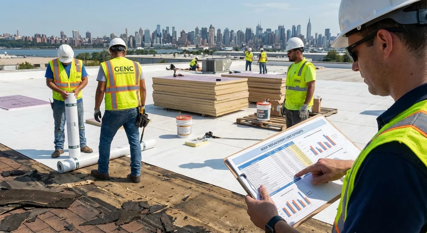 How Much Does a Flat Roof Replacement Cost in NJ & NY? (Realistic Ranges)
