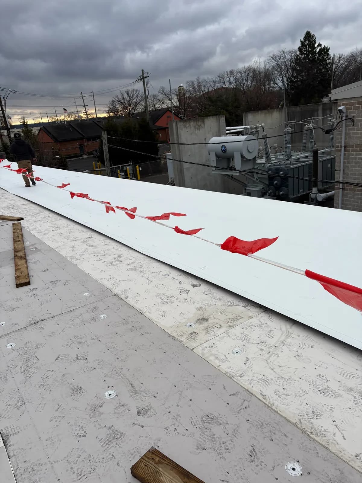 Professional flat roofing installation