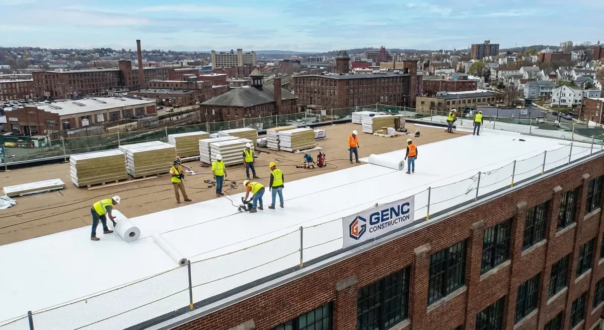 Manufacturing facility roof replacement in Paterson NJ