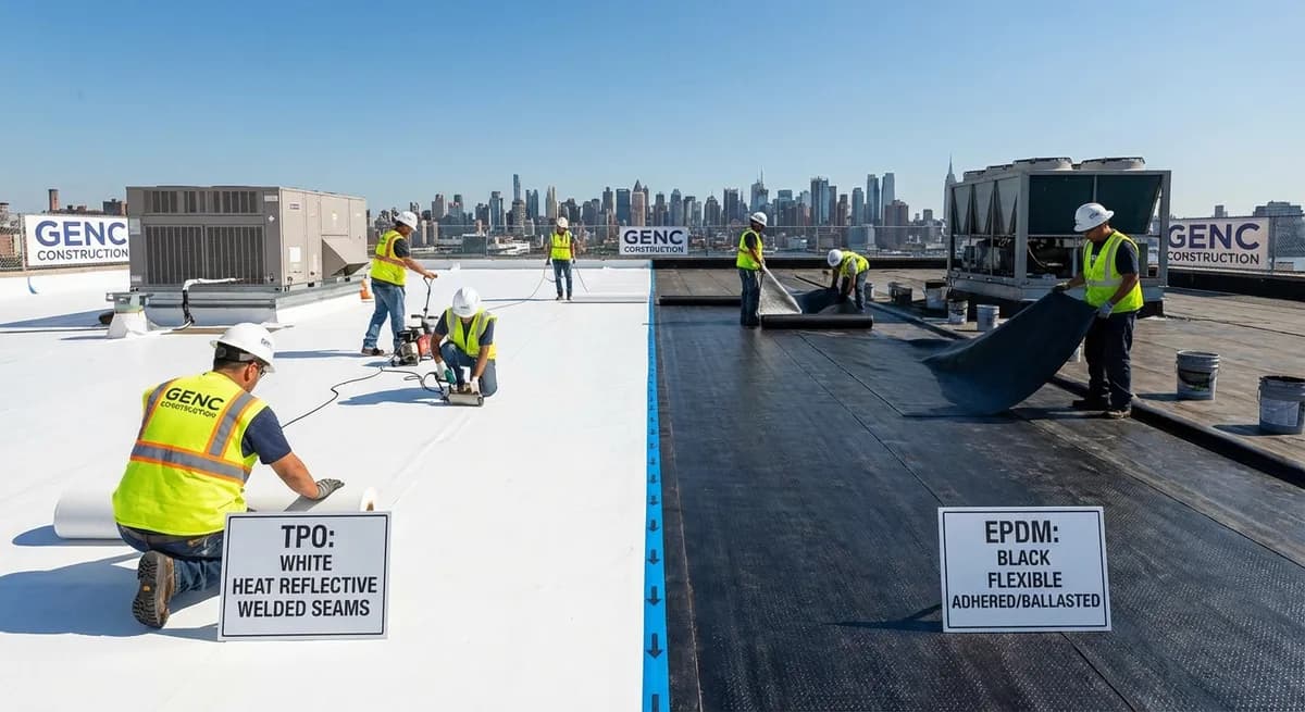 TPO vs EPDM: Which Flat Roof Is Best for New Jersey & New York Buildings?