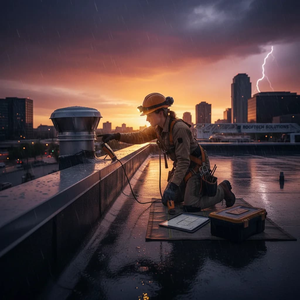 Emergency roof repair service by Genc Construction