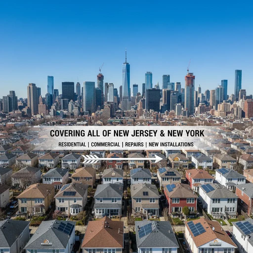 Map of Genc Construction service areas in NJ and NY