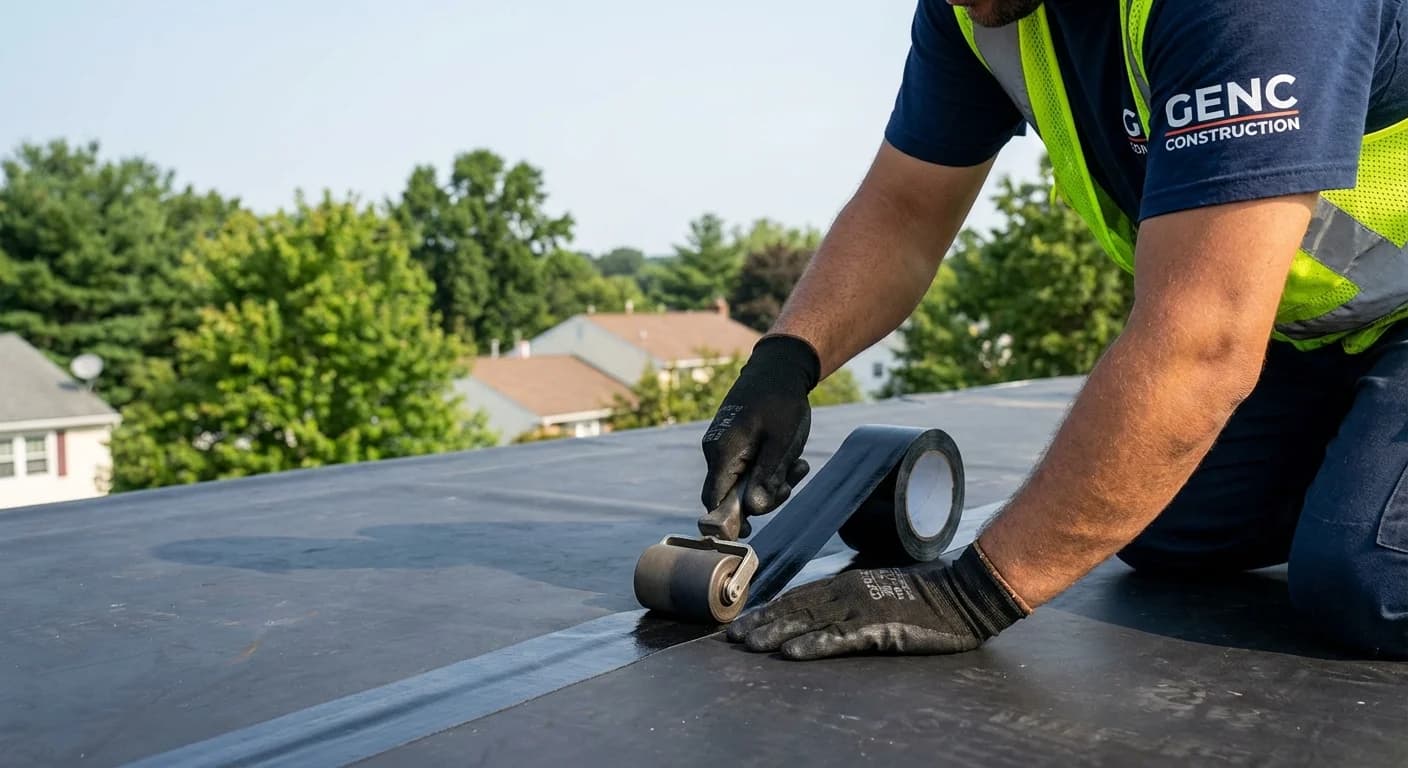 EPDM rubber roof project