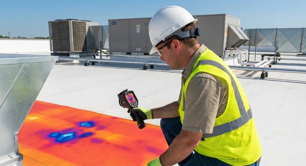 Inspection & Analysis - TPO roofing installation process step by Genc Construction in NJ & NY